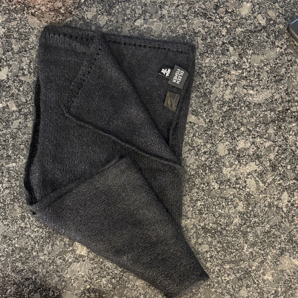 Eileen Fisher Dark Gray Scarf